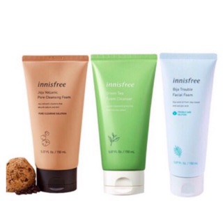 Sửa rửa mặt innisfree Táo, Trà xanh, Tro núi lửa.