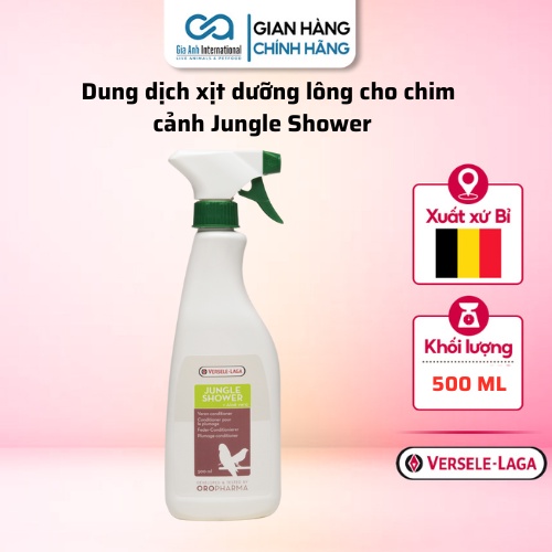 Dung dịch xịt dưỡng lông cho chim cảnh Versele-Laga Oropharma Jungle Shower - 500 ML