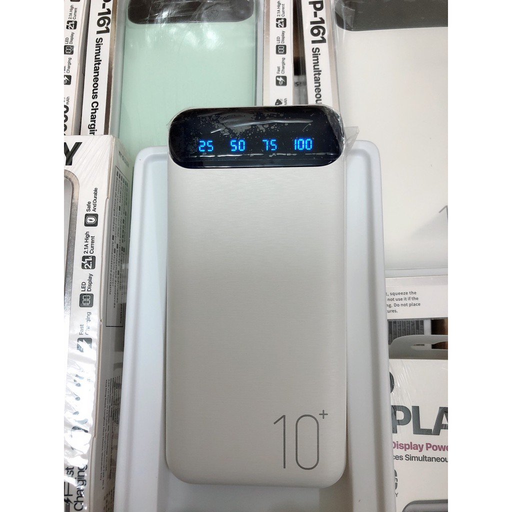 Sạc dự phòng 10.000 mah, chính hãng WP 161 - full box, cam kết bảo hành - Uni Shop