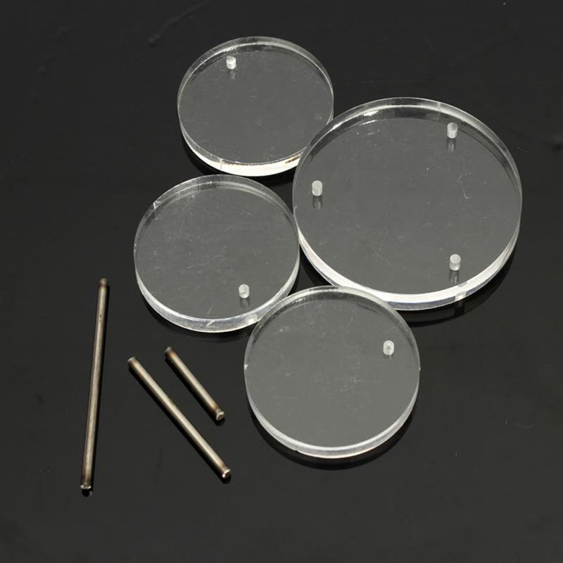 Giá Đỡ Trưng Bày Trang Sức Bằng Acrylic Hình Tròn Tiện Dụng Ốp
