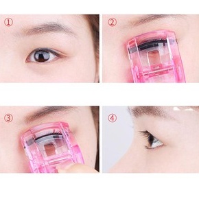 Đồ bấm mi bằng nhựa KAI Compact Curler / Kẹp bấm cong mi/Bấm mi mini Vacosi