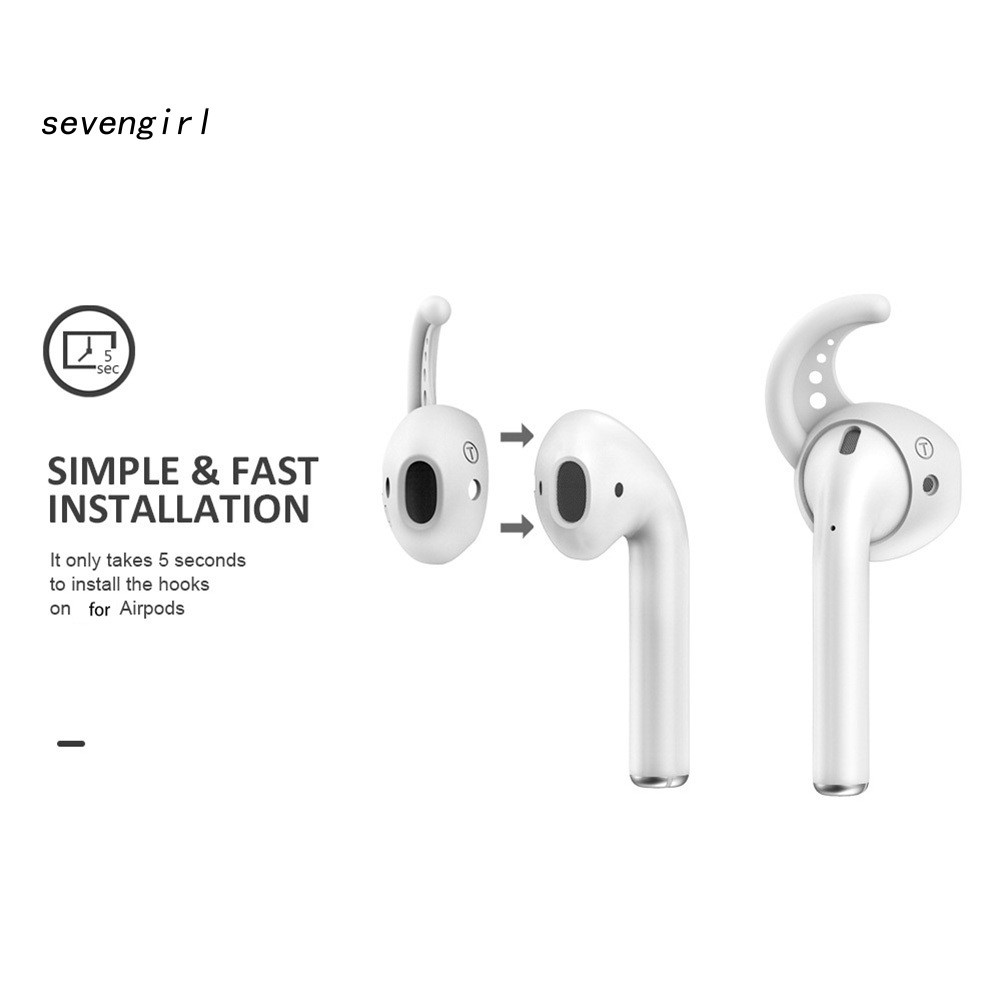 2 Nút Tai Nghe Bằng Silicon Chống Thất Lạc Cho Airpods 1 2