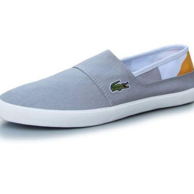 Giày Lacosteee Slipon Xám Cam