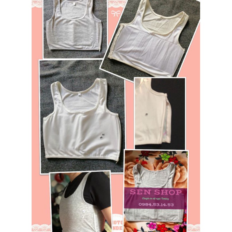 Áo nịt ngực Tomboy Sb Trans dây kéo - Áo nịt ngực dây kéo | BigBuy360 - bigbuy360.vn