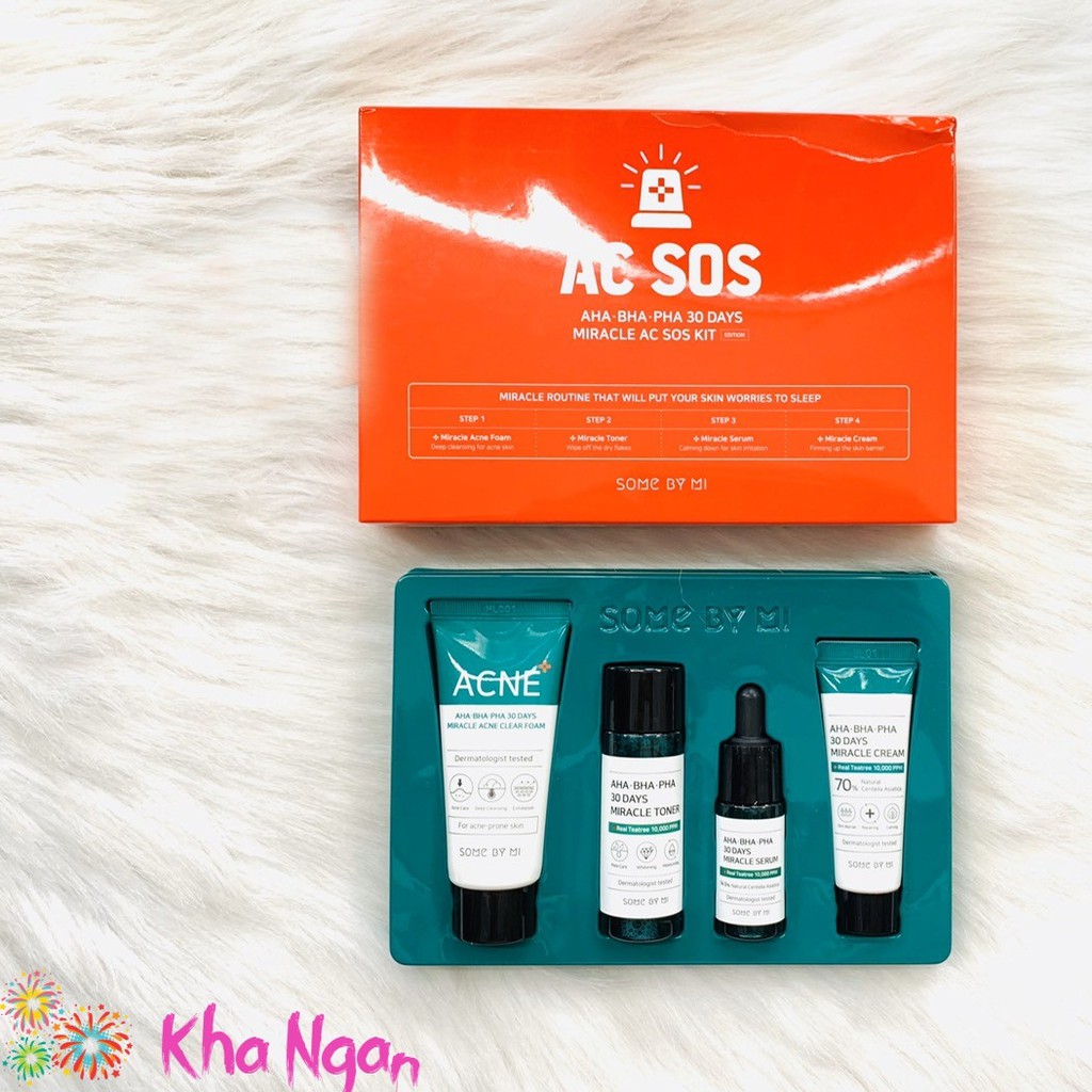 SET 4 MÓN SOME BY MI AC SOS đỏ