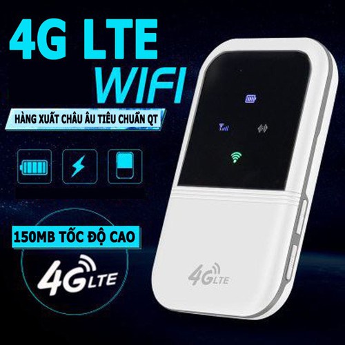 (THÁNH TỐC ĐỘ) Cục WiFi Di Động Bằng Sim Data- Chạy Đa Mạng- Pin 2400 - WiFi 4G Full vạch căng đét