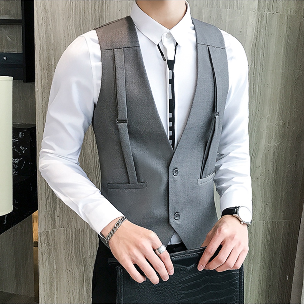 Áo Gile nam  Áo gile tạo đai cách điệu  lịch lãm  trẻ trung  phong cách hiện đại, tạo điểm nhấn mã N41