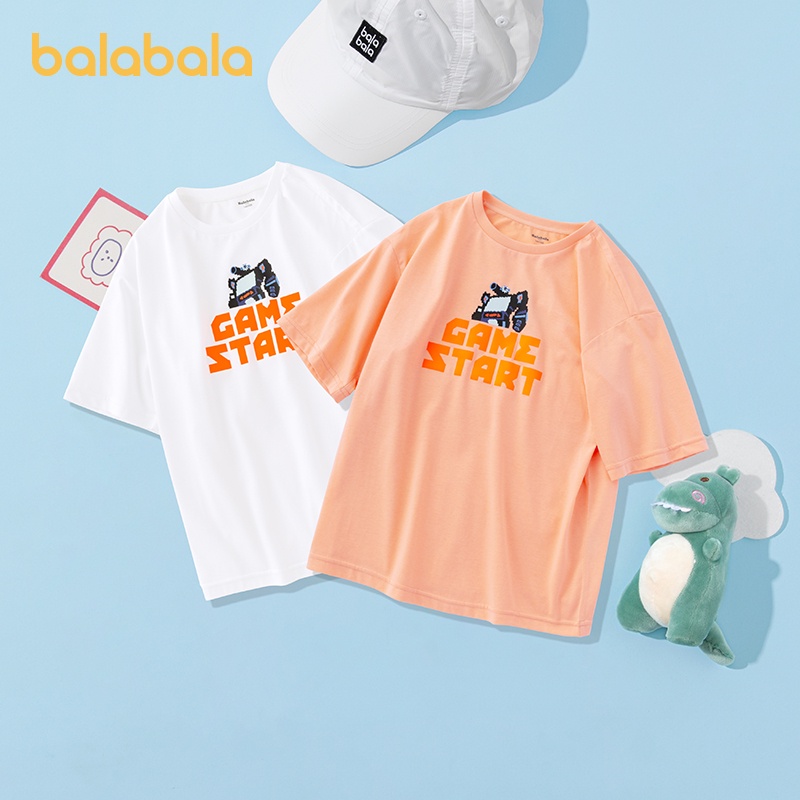 (7-16 tuổi) Áo phông bé trai hãng Balabala 22172201136 nhiều màu thoáng mát