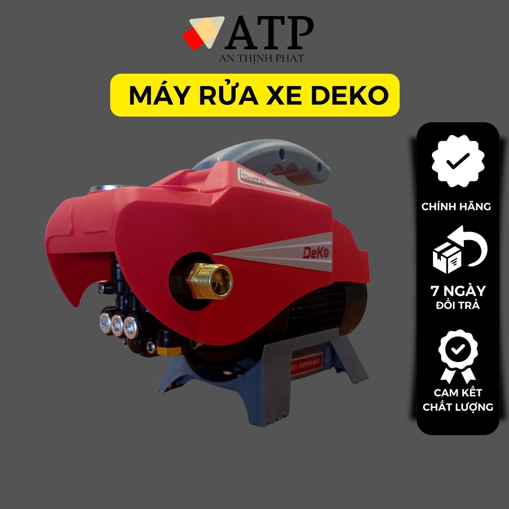 Máy rửa xe gia đình áp lực cao DEKO 2800W DK2800 - Máy rửa xe chính hãng bảo hành 24 tháng
