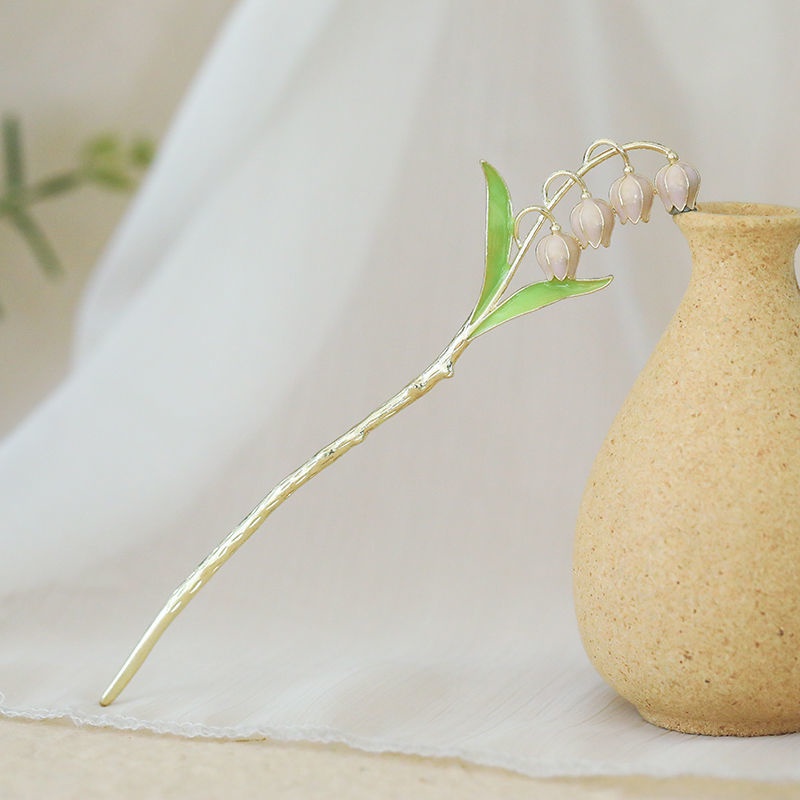 Trâm cài tóc sơn tráng men phong cách hiện đại dành cho nữ