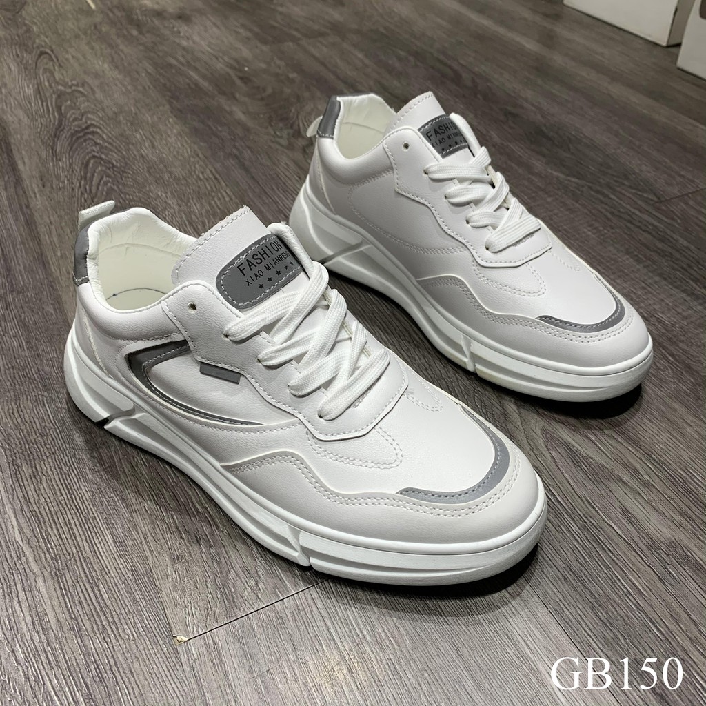 Giày nam sneaker kiểu dáng thể thao, sneaker nam chất da trơn dễ vệ sinh - GB145 giaynamdep