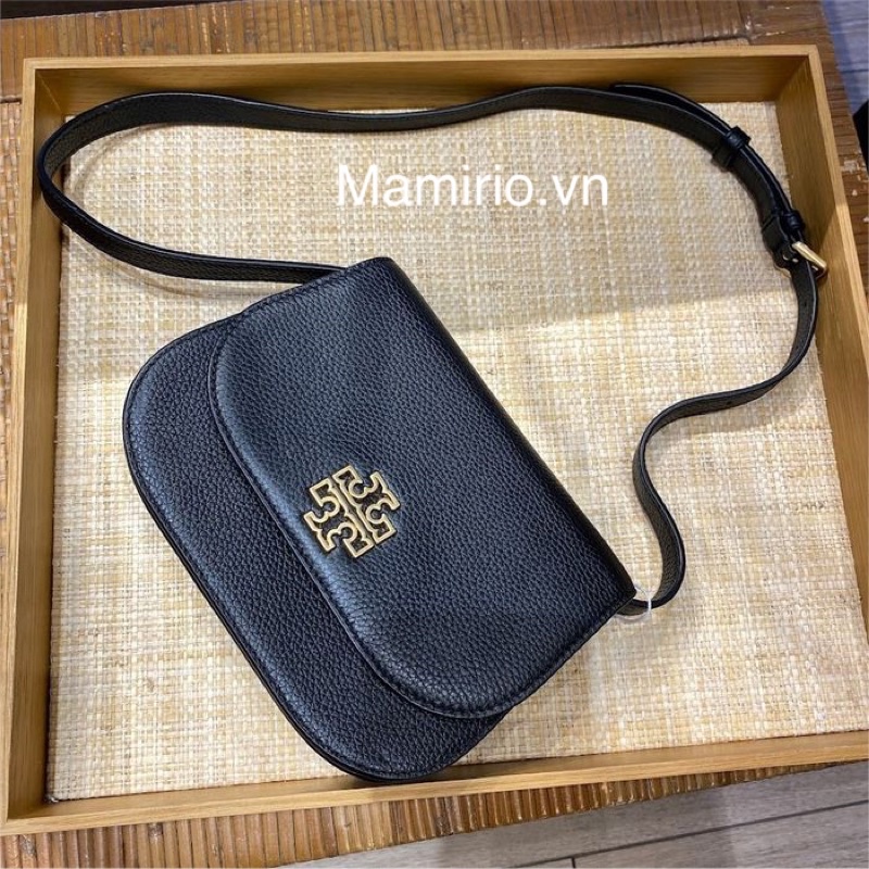 Tory Burch Britten Small Saddle Crossbody 86838,Hàng xuất