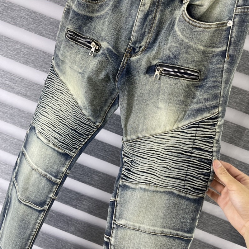 Quần Jeans Batman, Quần Jeans Đính Đá Quần Vá Da ARMI Chất Đẹp Co Dãn 4 Chiều Không Phai Màu