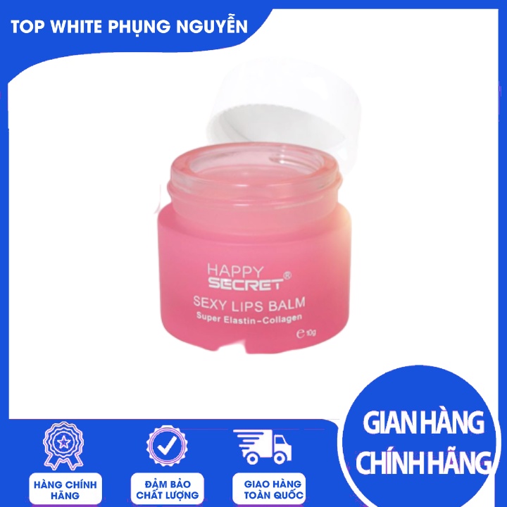 Son Dưỡng Môi không màu Top White, Sexy Lips Balm Dưỡng Ẩm Căng Mọng, mịn màng
