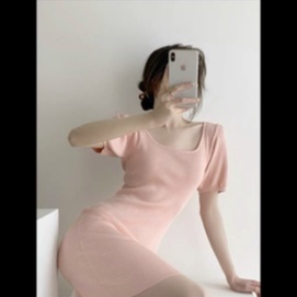 Váy Len Body Cổ Chữ U_Xưởng May Quang Anh