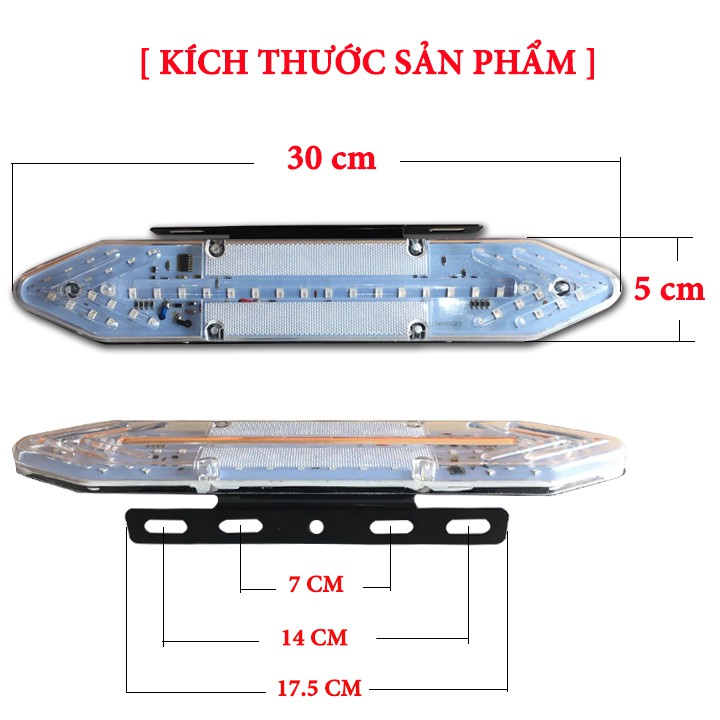 Bộ 02 Đèn Led Nháy Mũi Tên 2 Chiều Cảnh Báo Và Trang Trí Xe Tải