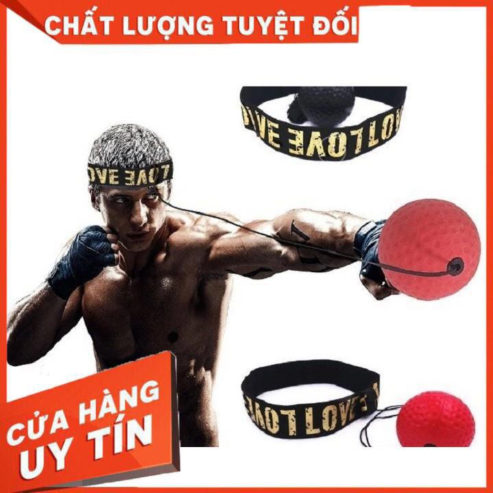 [XẢ KHO+FREE SHIP Thanh tập thể dục. Bóng Phản Xạ Võ Thuật Đeo Đầu - CAO SU NON ĐÀN HỒI