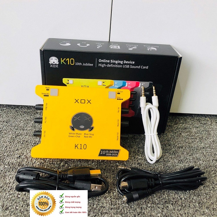 Combo Micro ALC-249, Sound Card K10 Bản Kỷ Niệm 10 Năm, Tặng Tai Nghe AKG-S10 - Chuyên Hát Livestream