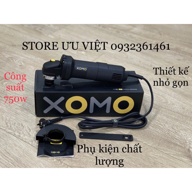 Máy mài góc máy cắt tay XOMO x1 dây đồng 100% 750w 110mm