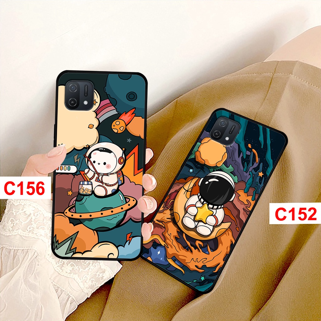 Ốp lưng Oppo A16k in hình phi hành gia, vũ trụ ngân hà. ốp oppo a16k rẻ bền đẹp.