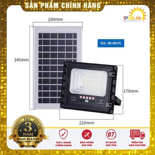 Đèn pha LED năng lượng mặt trời JD Jindian JD-8825L (bản nâng cấp)