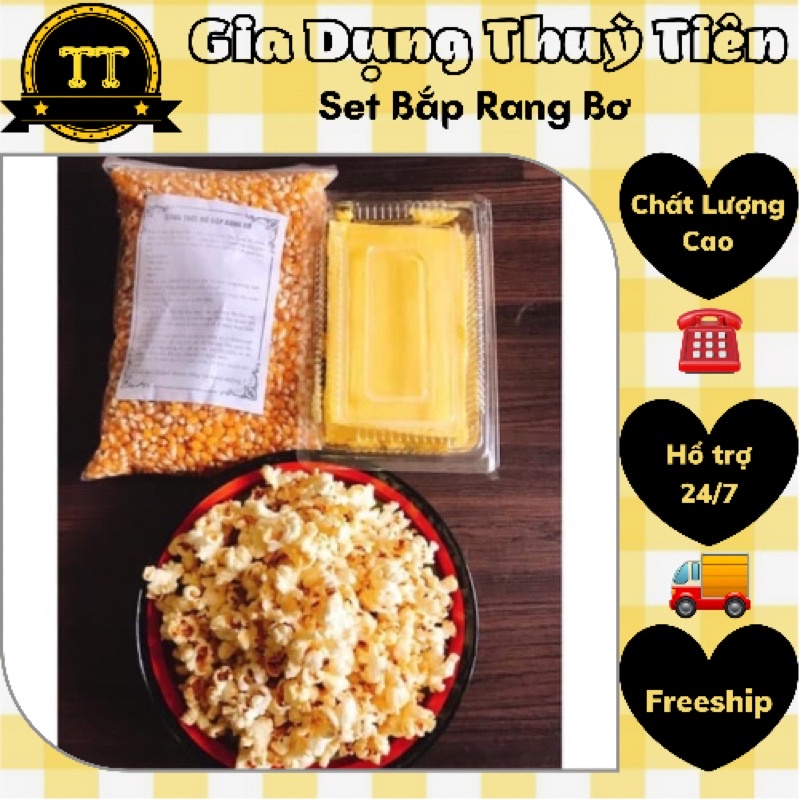 Bắp rang bơ Combo gồm 800gr bắp+200gr bơ 💥Siêu ngon💥