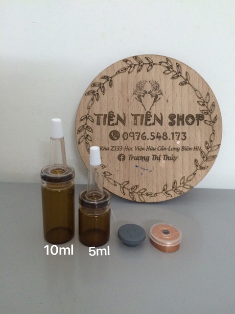 Chai thuỷ tinh bicilin nâu 5ml, 8ml, 10ml