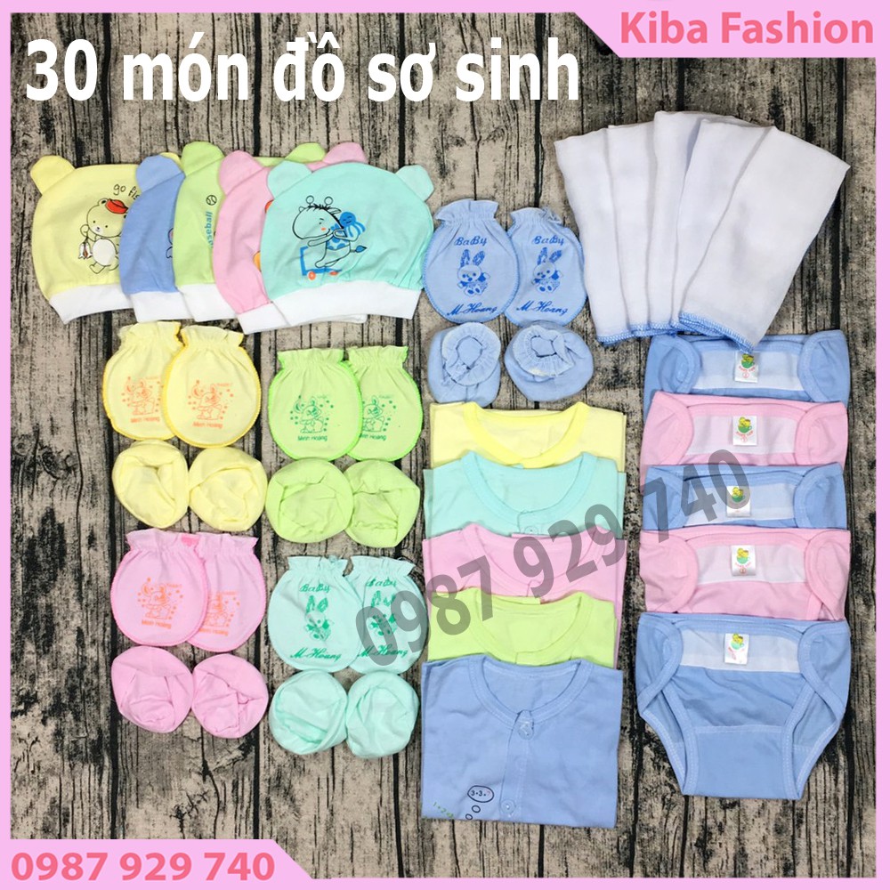 Combo 30 món đồ dùng cho bé sơ sinh cao cấp có quà tặng cho bé
