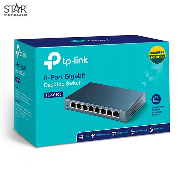 Switch 8 Port TP-Link 10/100/1000M TL-SG108 Chính Hãng