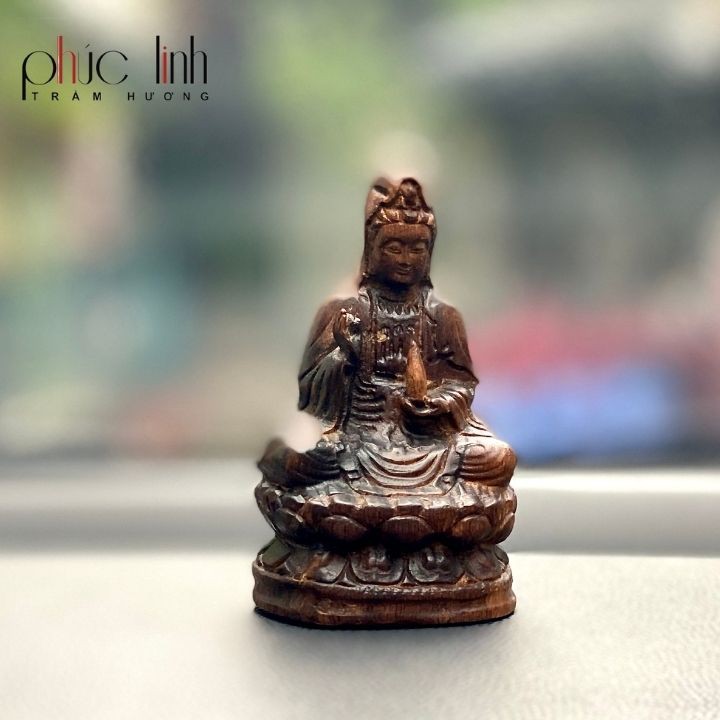 Tượng Phật Quan Âm Trầm Hương Cao Cấp Để ô Tô PHÚC LINH