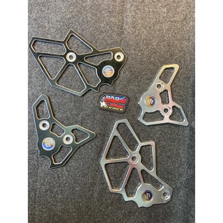 Nẹp sườn nhôm xe Satria/Raider kèm 2 logo s titan