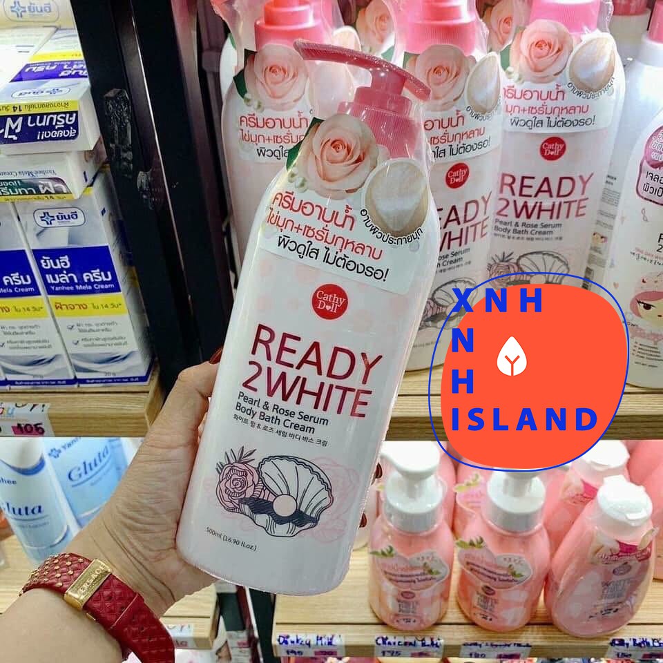 Sữa Tắm Cathy Doll Ready 2 White Pearl Rose Serum - 500ml