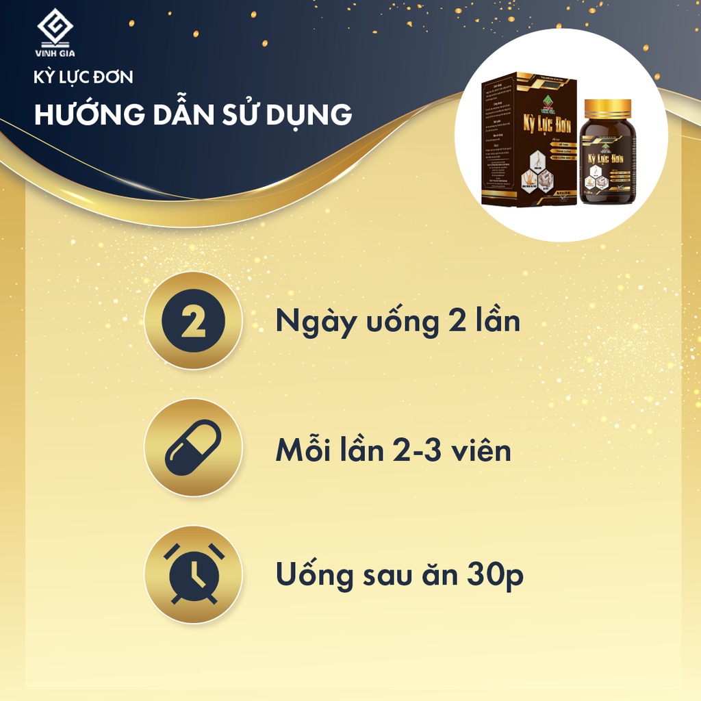 Viên Nang Kỳ Lực Đơn Đông Trùng Hạ Thảo Vinh Gia Giúp Bổ Thận, Tráng Dương, Tăng Cường Sinh Lý Nam – Hộp 1 Lọ x 30 Viên