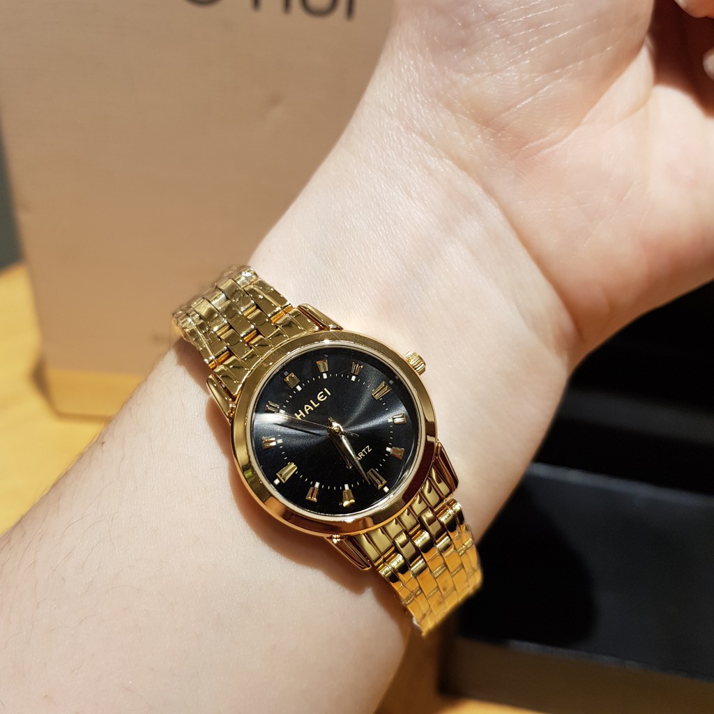 Đồng Hồ Nữ HALEI H1 Dây Vàng Khung Thép Cao Cấp Sang Trọng Thời Trang Nữ Cao Cấp [SALE GIÁ SỐC] | BigBuy360 - bigbuy360.vn