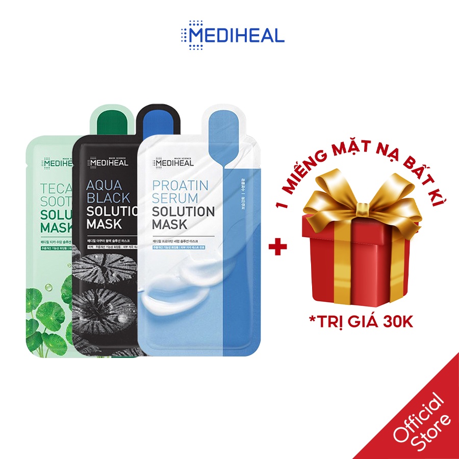 [Nhập mã COSMH22 giảm 8%] Mặt Nạ Dưỡng Da, Phục Hồi Chuyên Sâu Mediheal Solution Mask 21ml