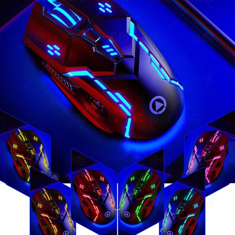 Chuột Chơi Game Leyoya G5 Có Dây 7 Màu 3200 Dpi Dùng Cho PC/Laptop Windows 7/8/10/XP