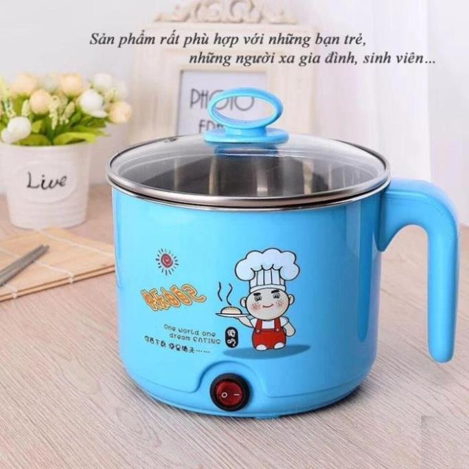 Nồi Lẩu Mini Hai Tầng Đa Năng Tặng Kèm Khay Hấp