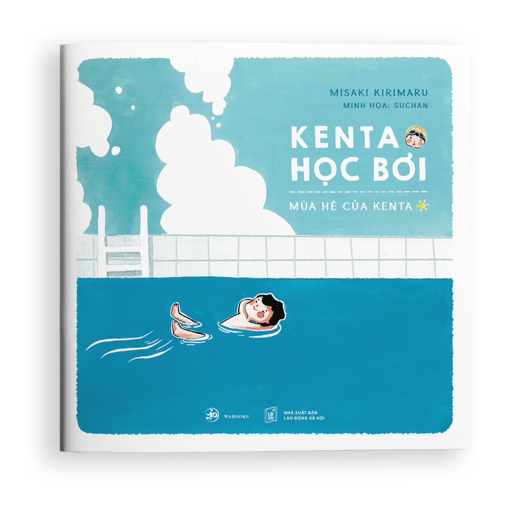 Sách ehon Nhật Bản - Kenta học bơi - dành cho trẻ từ 3-8 tuổi