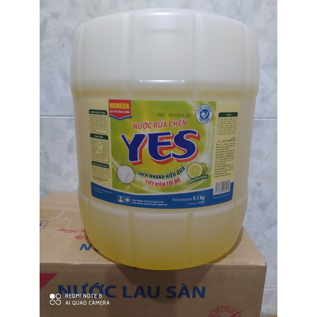 Nước rửa chén Yes 9.5kg [Lixco Gia Công]