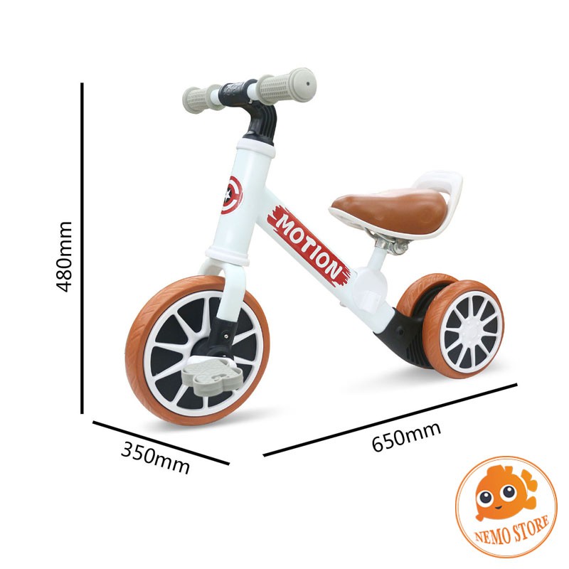 Xe chòi chân cho bé 1 3 tuổi tập đi - xe đạp trẻ em 3 bánh thăng bằng MOTION XC0207