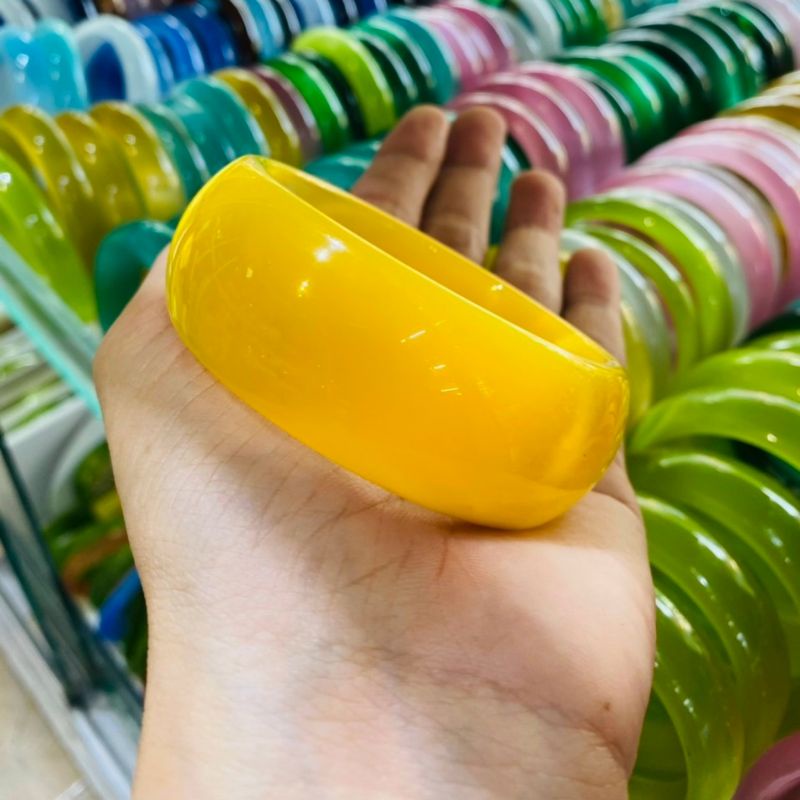 Vòng Tay Đ.á Mắt Mèo Bản Cối Size Đại 2Cm