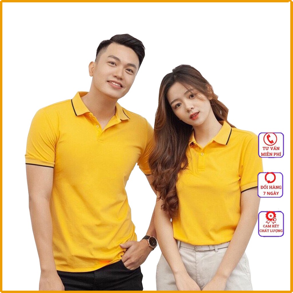 Áo thun polo nam nữ unisex mặc cặp đôi , hot trend 2021