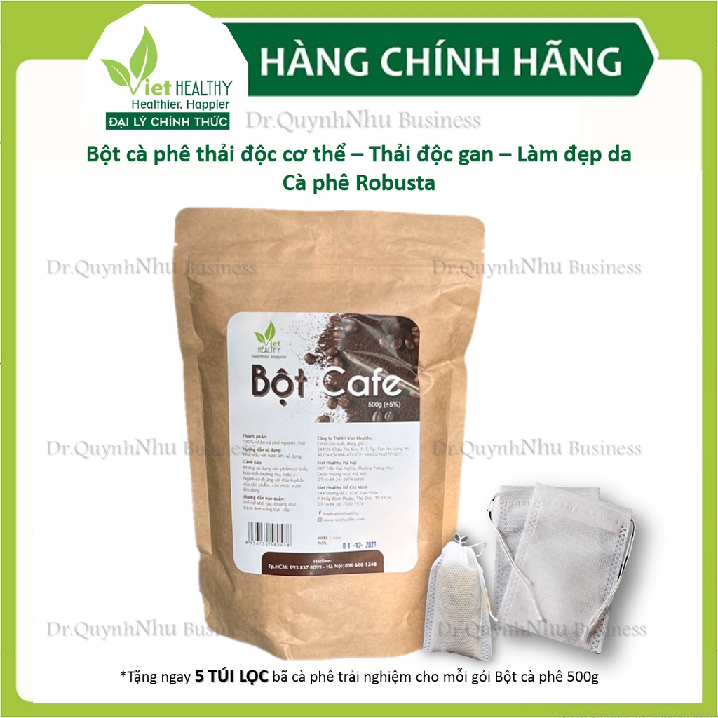 Cà phê viet healthy 1kg cà phê hữu cơ thải độc đại tràng thụt tháo