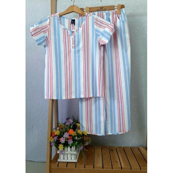 Bộ Mặc Nhà Cổ Trụ -Mặc Là Xinh