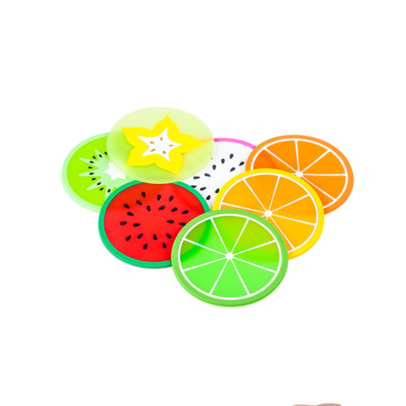 Tấm lót ly silicon nhiều mẫu hình trái cây tân cách tùy chọn Togo1 | BigBuy360 - bigbuy360.vn