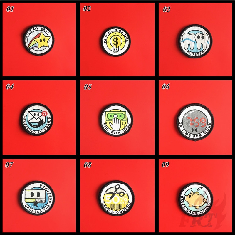 Set 1 / 3 Miếng Vá Ủi Quần Áo Hình Bàn Ủi 4.8cm