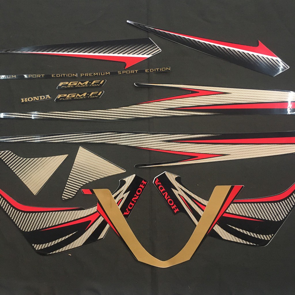 (MỚI VỀ) TEM DÁN XE MÁY, TEM 3 LỚP DÁN DÀN ÁO XE AIR BLADE ĐỜI 2011, AIR BLADE ĐẦU BÒ