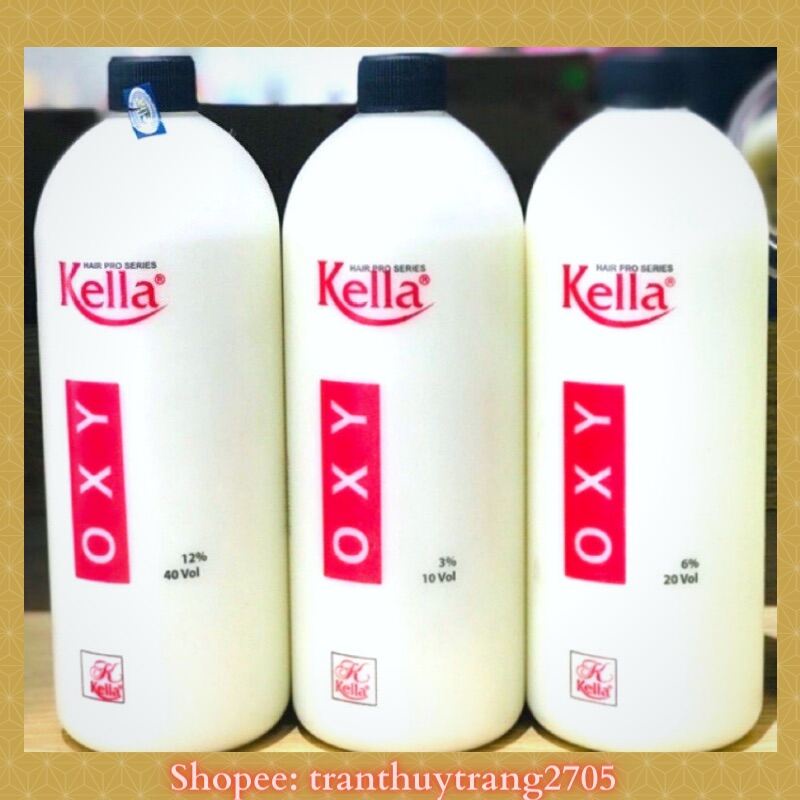 Oxy Nhuộm Tóc, Trợ Nhuộm Kella 1000ml (Giá Sỉ)