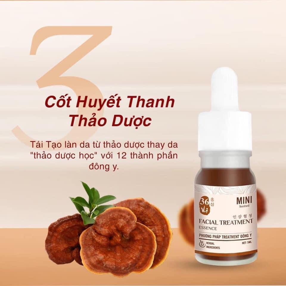 Serum Tinh Chất Cốt Huyết Thanh Thảo Dược mini 5ml 36 Vị chính hãng Meea Organic