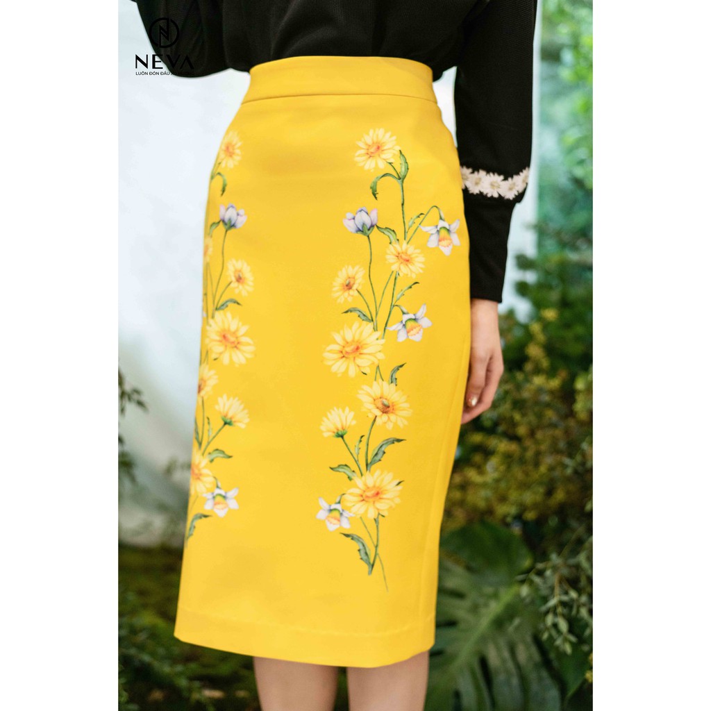 Chân váy bút chì in hoa cúc NEVA – 20F2W310174H013 | BigBuy360 - bigbuy360.vn